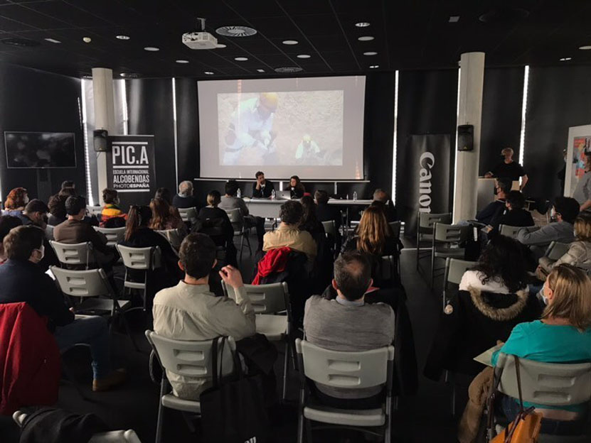 Ofelia de Pablo y Javier Zurita. Canon Masterclass en PIC.A Alcoblendas Madrid